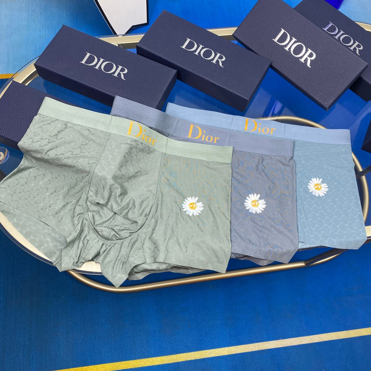 Dior small daisy motif boxer briefs - view 1