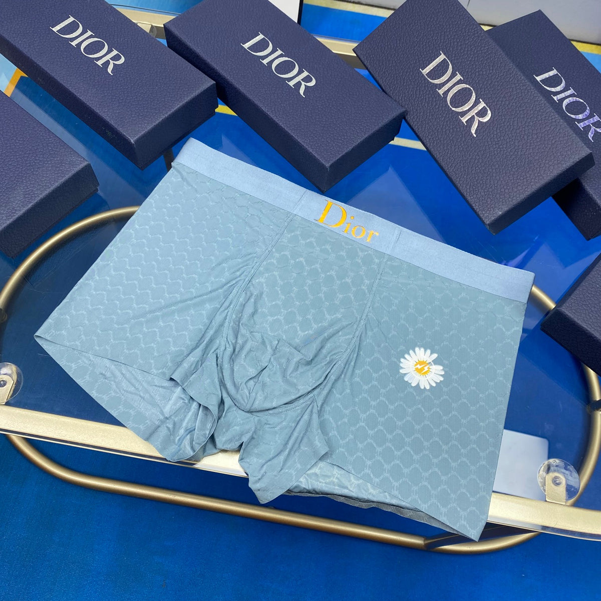 Dior small daisy motif boxer briefs - view 6