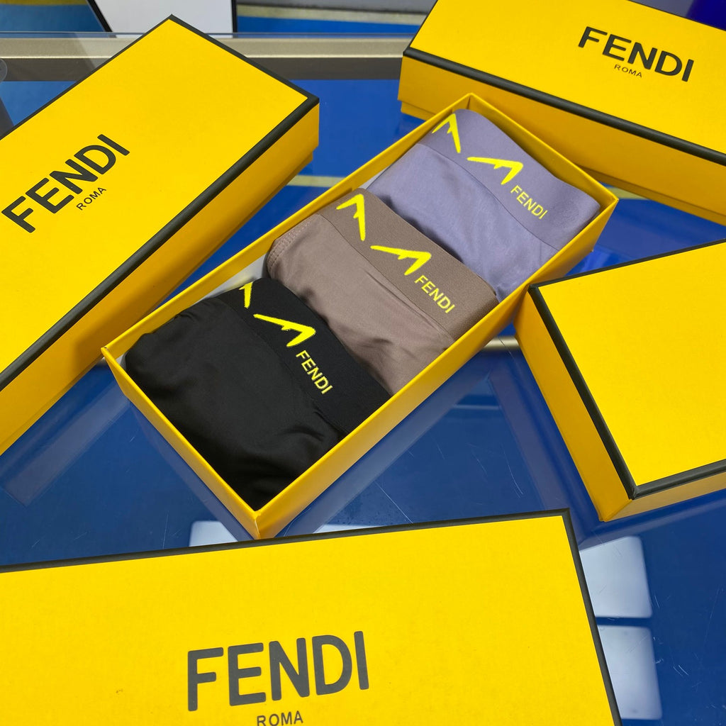 Fendi yellow eye emblem boxer briefs - view 1
