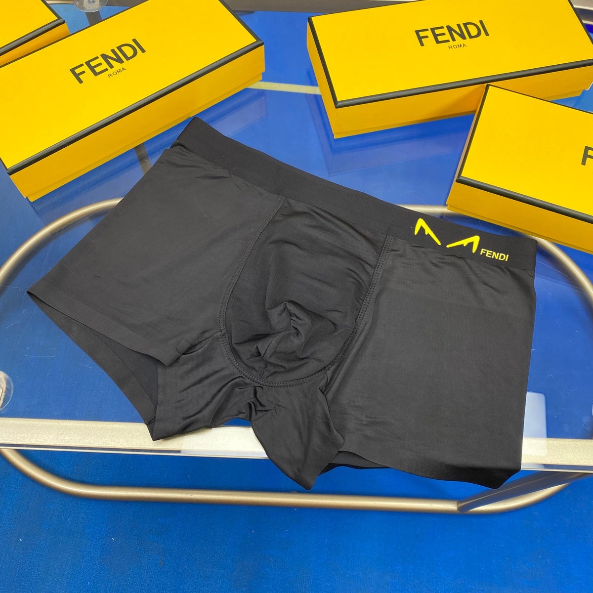 Fendi yellow eye emblem boxer briefs - view 6