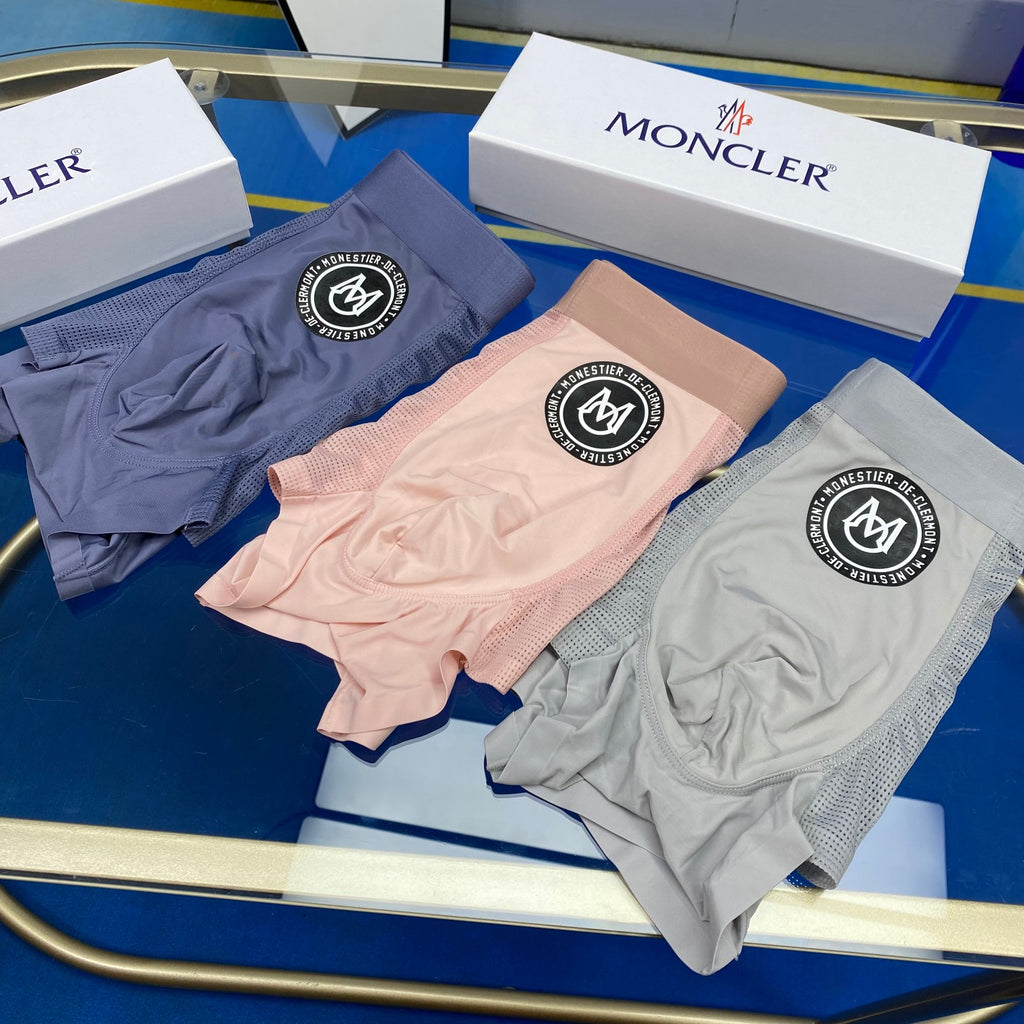 Moncler large circular emblem boxer briefs - view 1