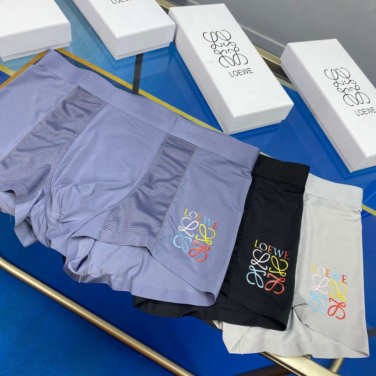 Loewe multicolor anagram side boxer briefs - view 1