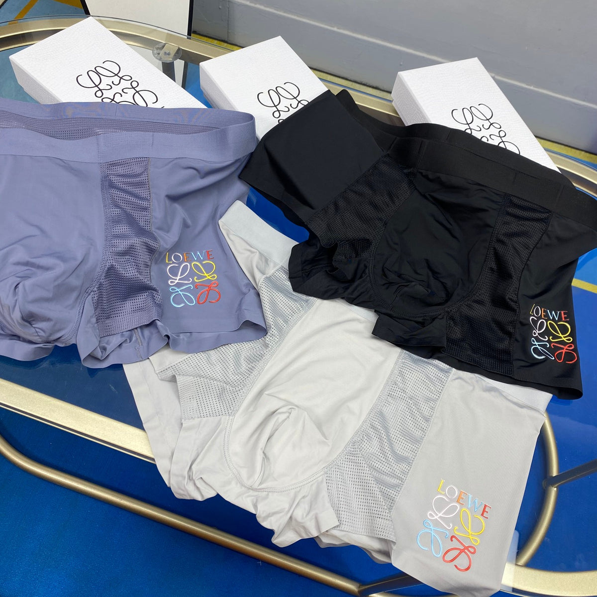 Loewe multicolor anagram side boxer briefs - view 2