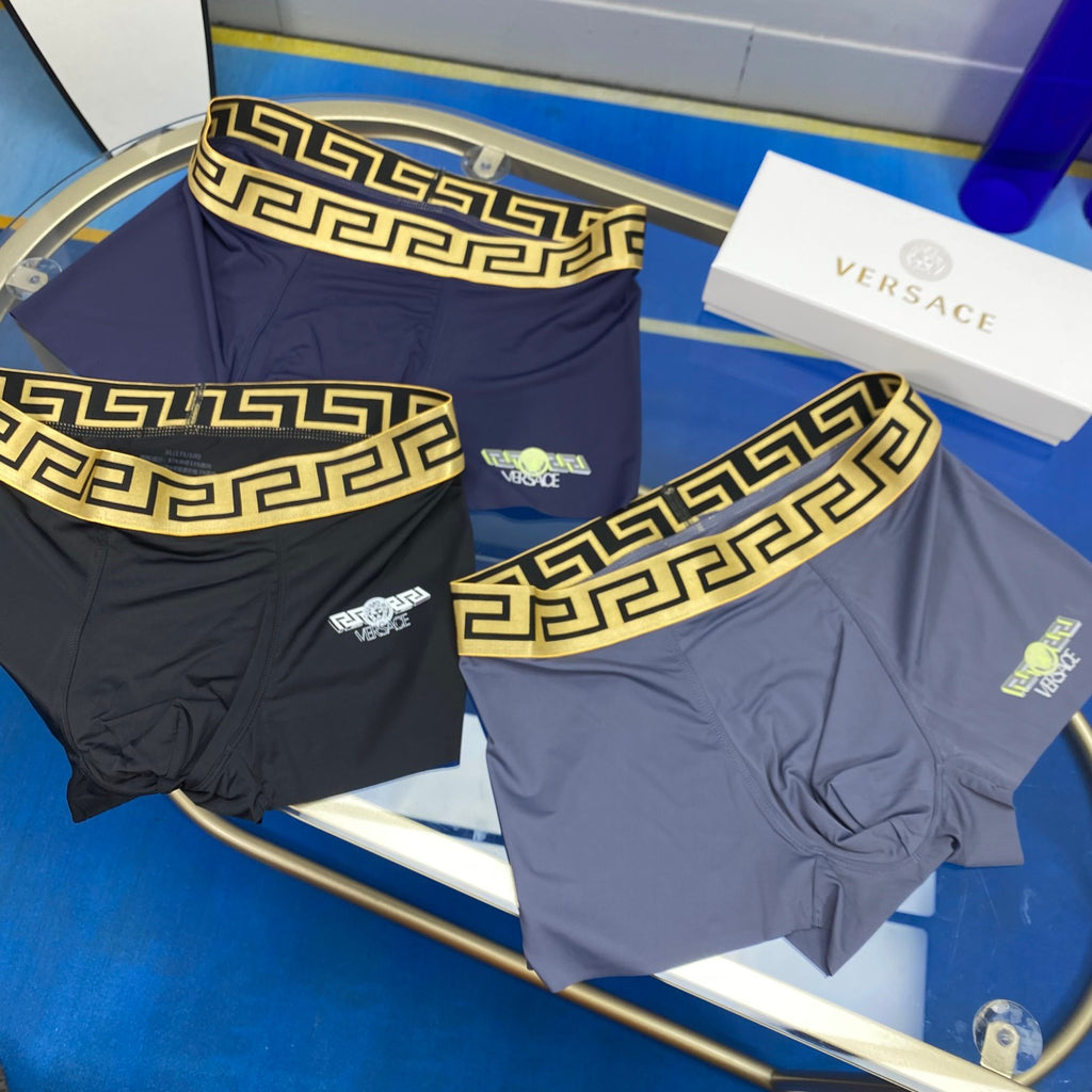 Versace contrast pattern waist boxer briefs - view 1