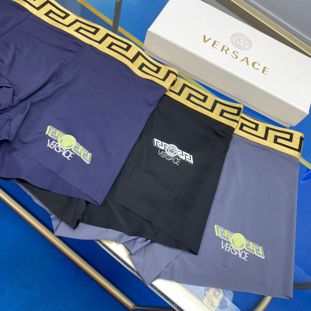 Versace contrast pattern waist boxer briefs - view 7