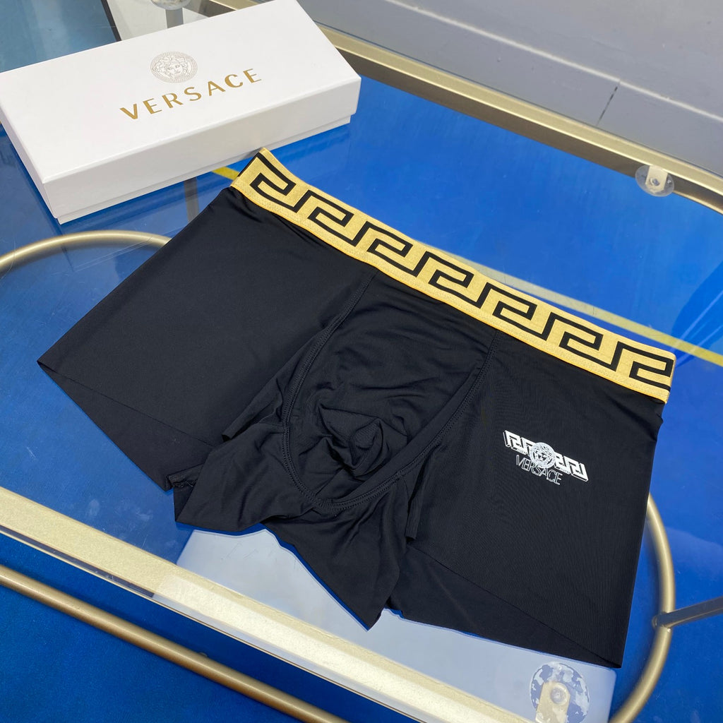 Versace contrast pattern waist boxer briefs - view 6