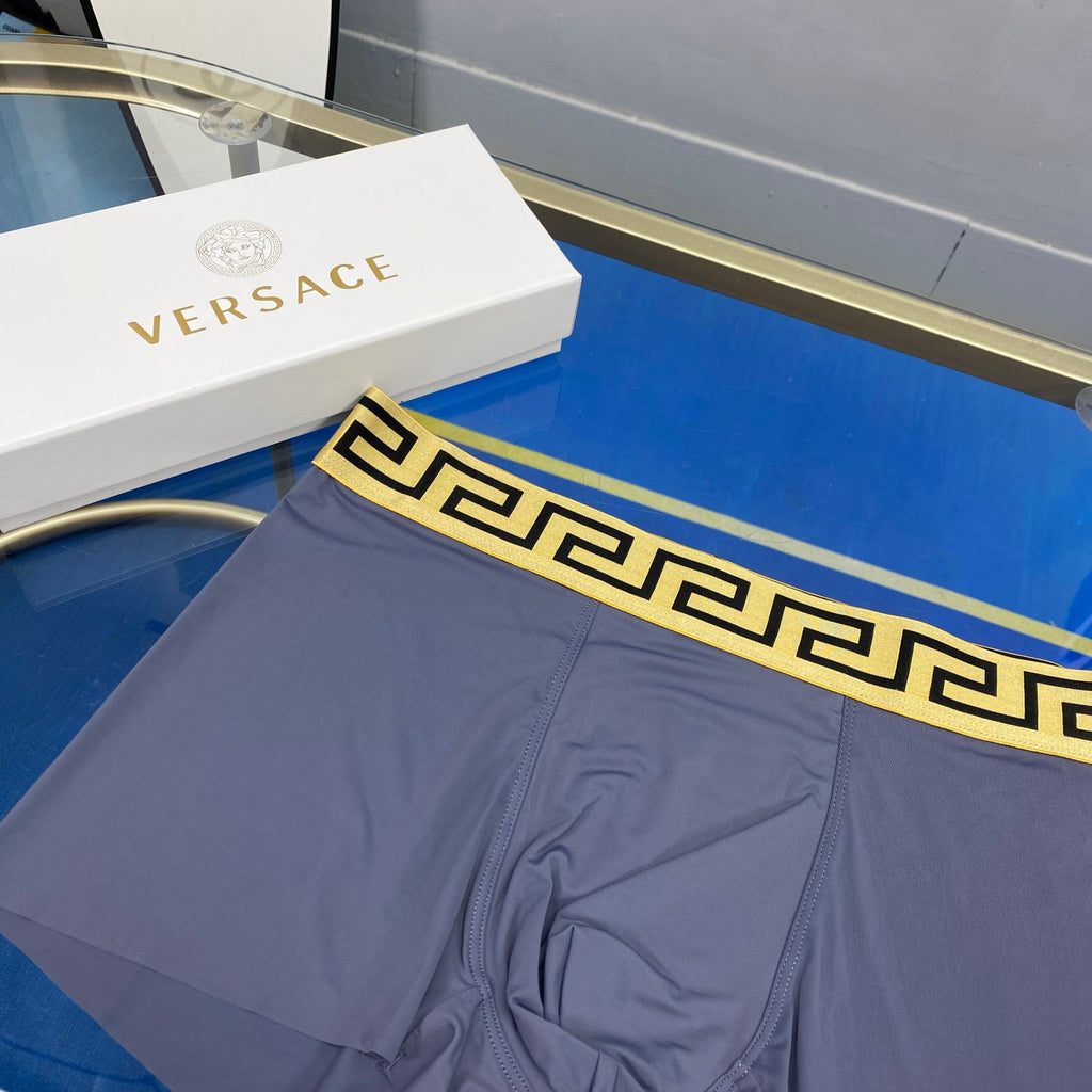 Versace contrast pattern waist boxer briefs - view 8