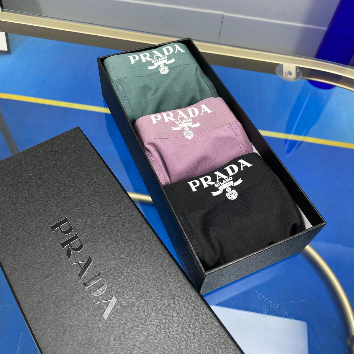 Prada muted contrast waist boxer briefs - view 9