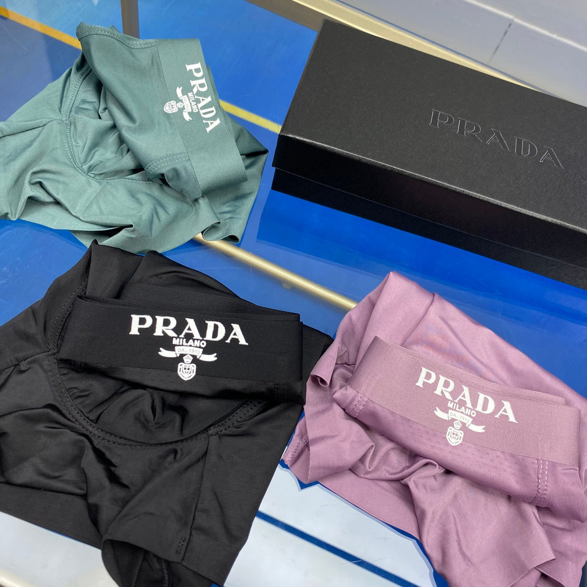 Prada muted contrast waist boxer briefs - view 2