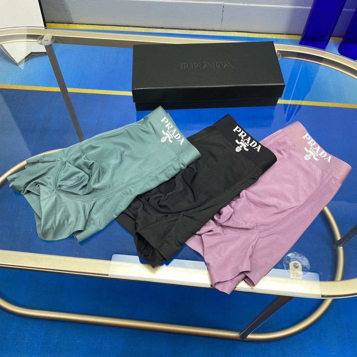 Prada muted contrast waist boxer briefs - view 3