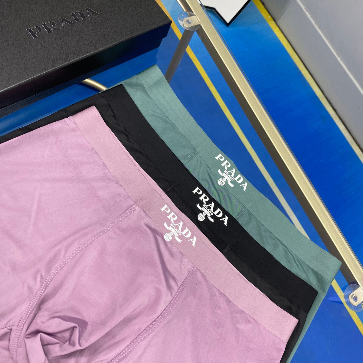 Prada muted contrast waist boxer briefs - view 8