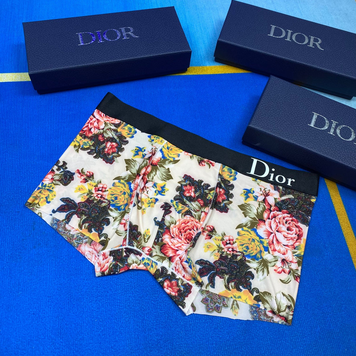 Dior multicolor floral print boxer briefs - view 3
