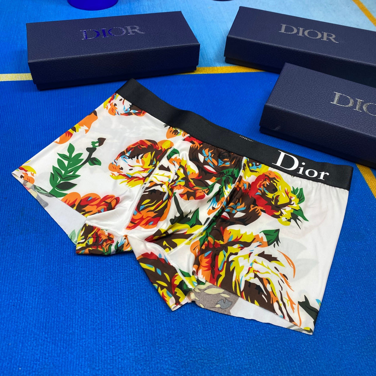 Dior multicolor floral print boxer briefs - view 4