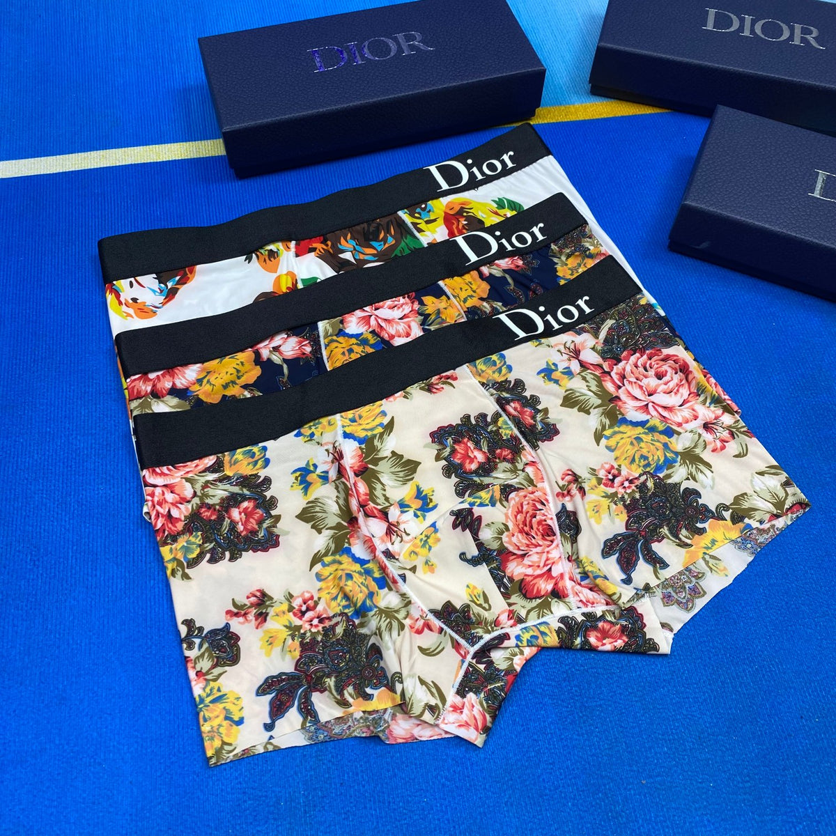 Dior multicolor floral print boxer briefs - view 7
