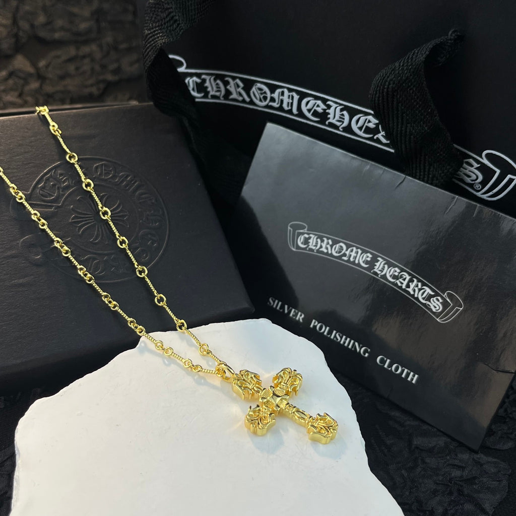 Chrome Hearts Small Fleur Station Necklace - album image 2