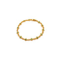 Chrome Hearts Gold-Tone Green Accent Cross Bracelet - album image 1