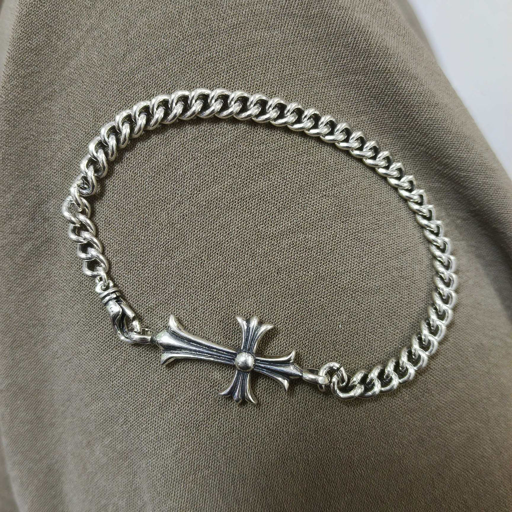 Chrome Hearts Cross Drop Curb Bracelet - album image 2