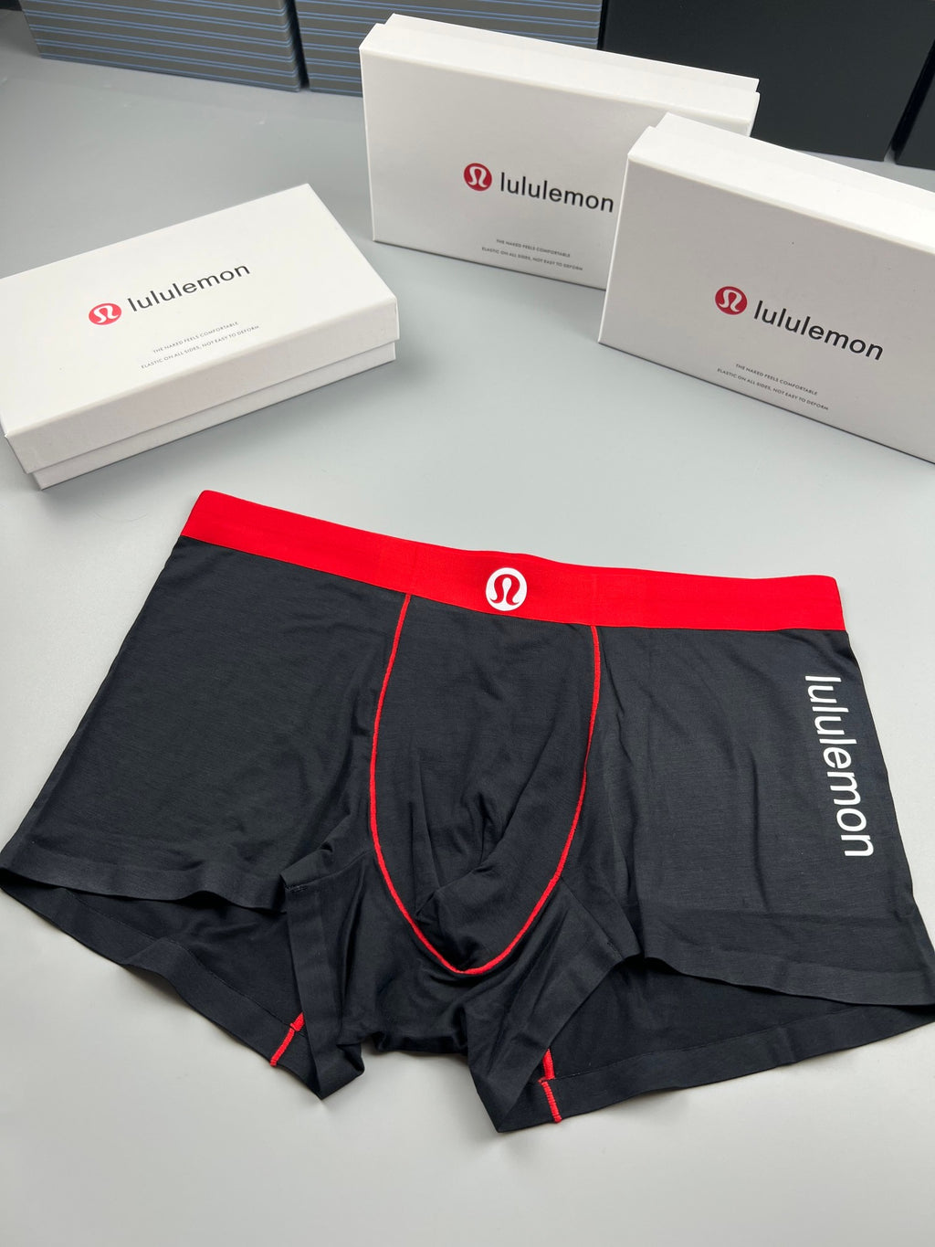 Lululemon slate blue side letter boxer briefs - view 2