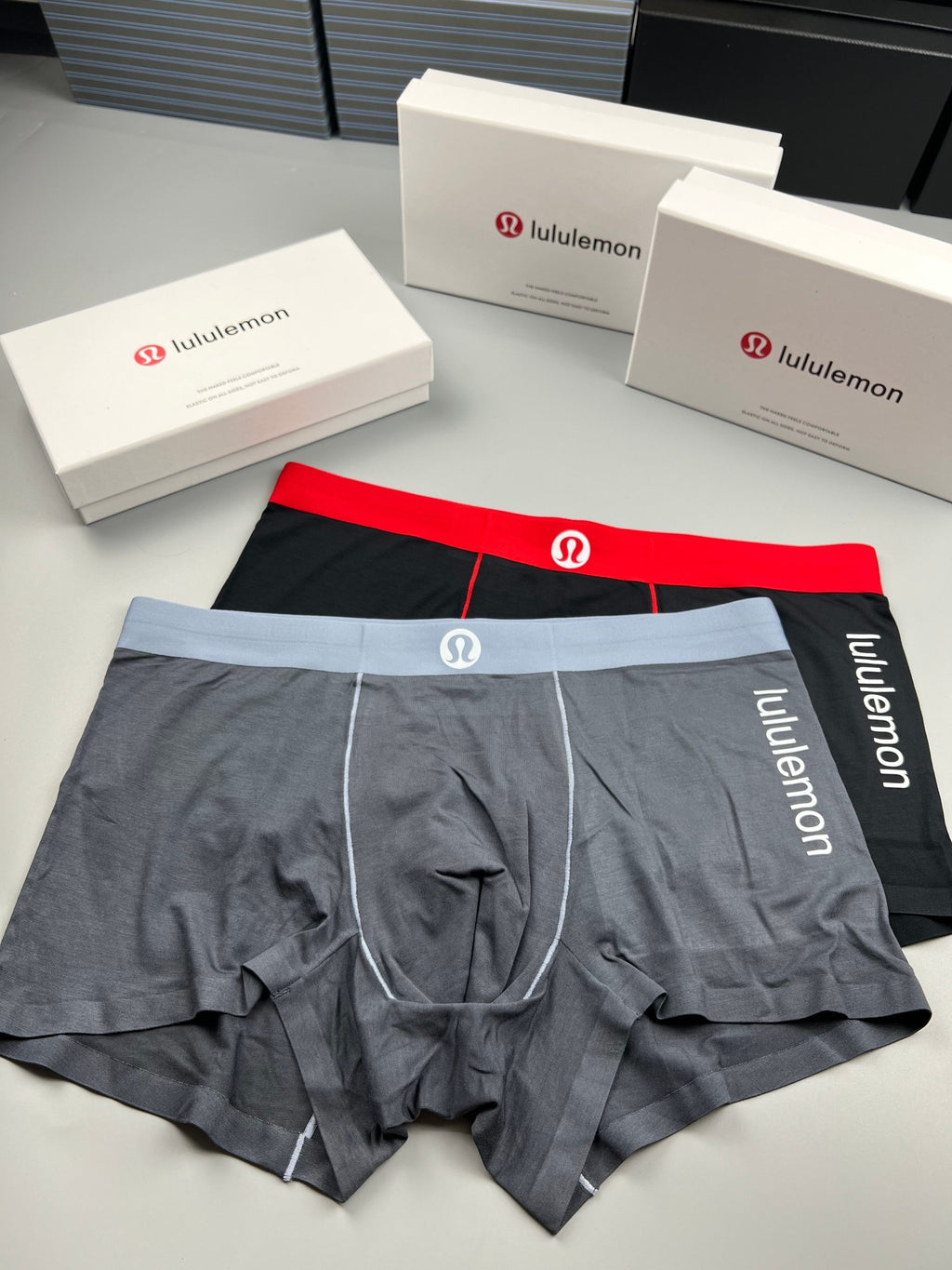 Lululemon slate blue side letter boxer briefs - view 4