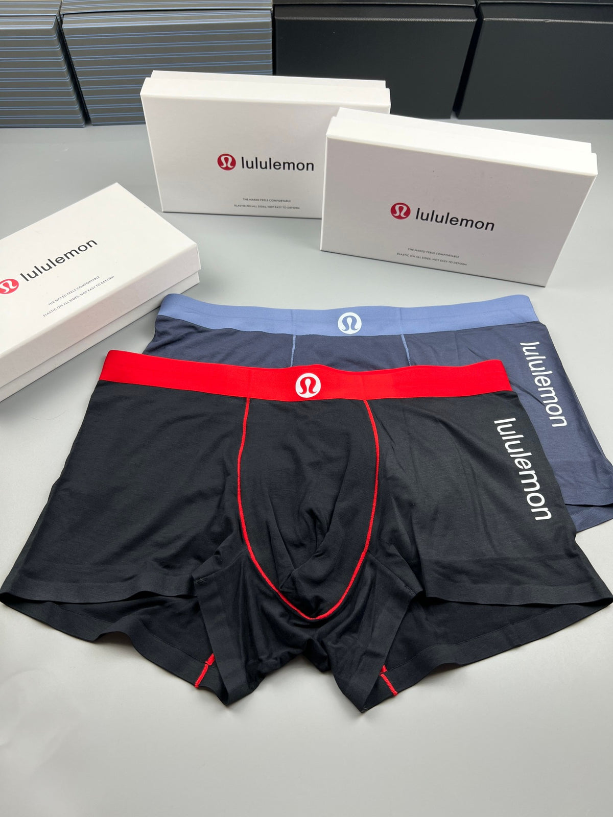 Lululemon slate blue side letter boxer briefs - view 5