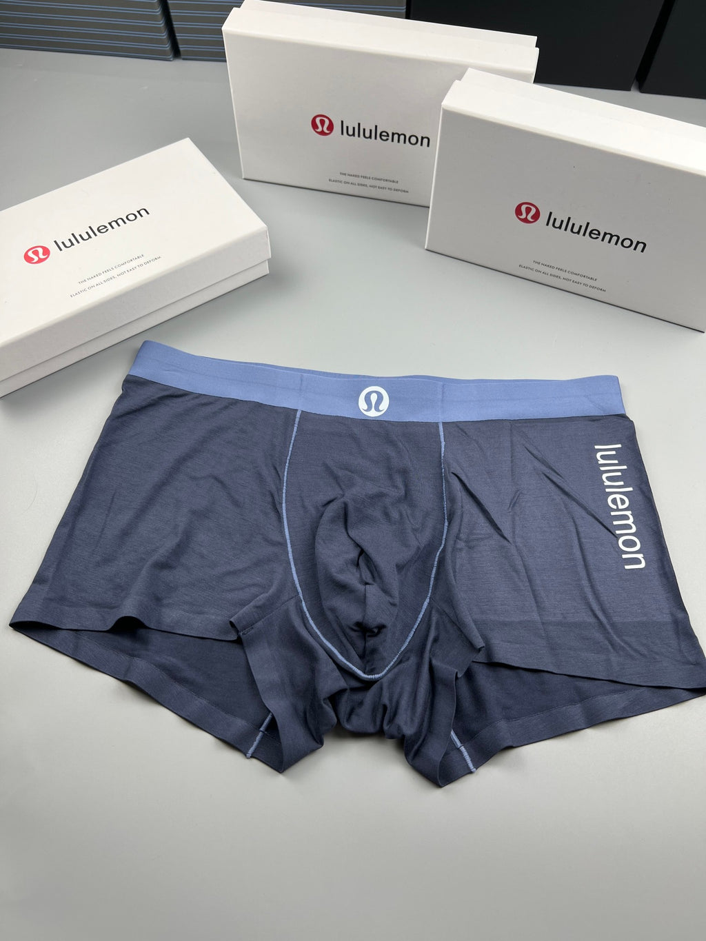 Lululemon slate blue side letter boxer briefs - view 1