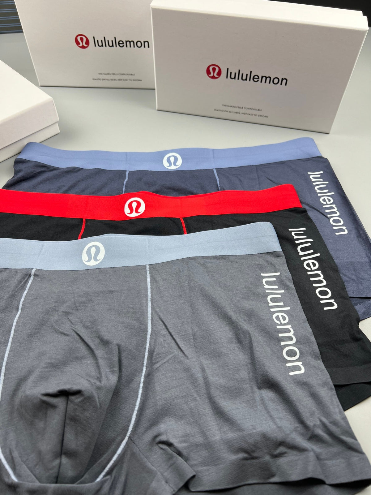 Lululemon slate blue side letter boxer briefs - view 7