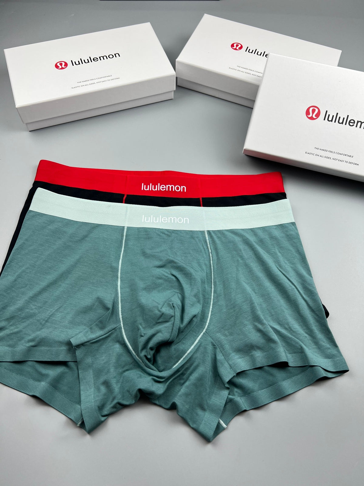 Lululemon green contrast stitch boxer briefs - view 4