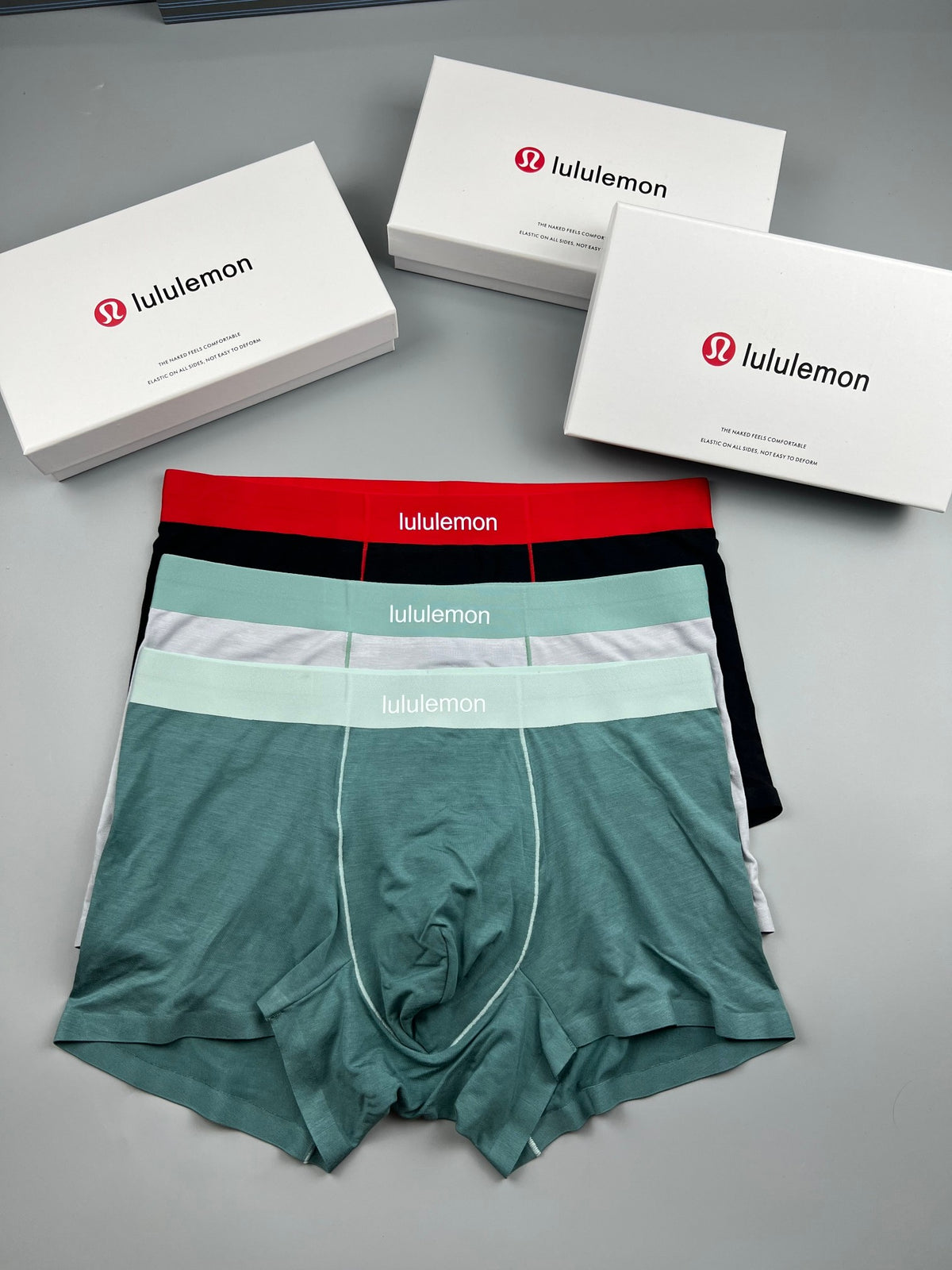 Lululemon green contrast stitch boxer briefs - view 6