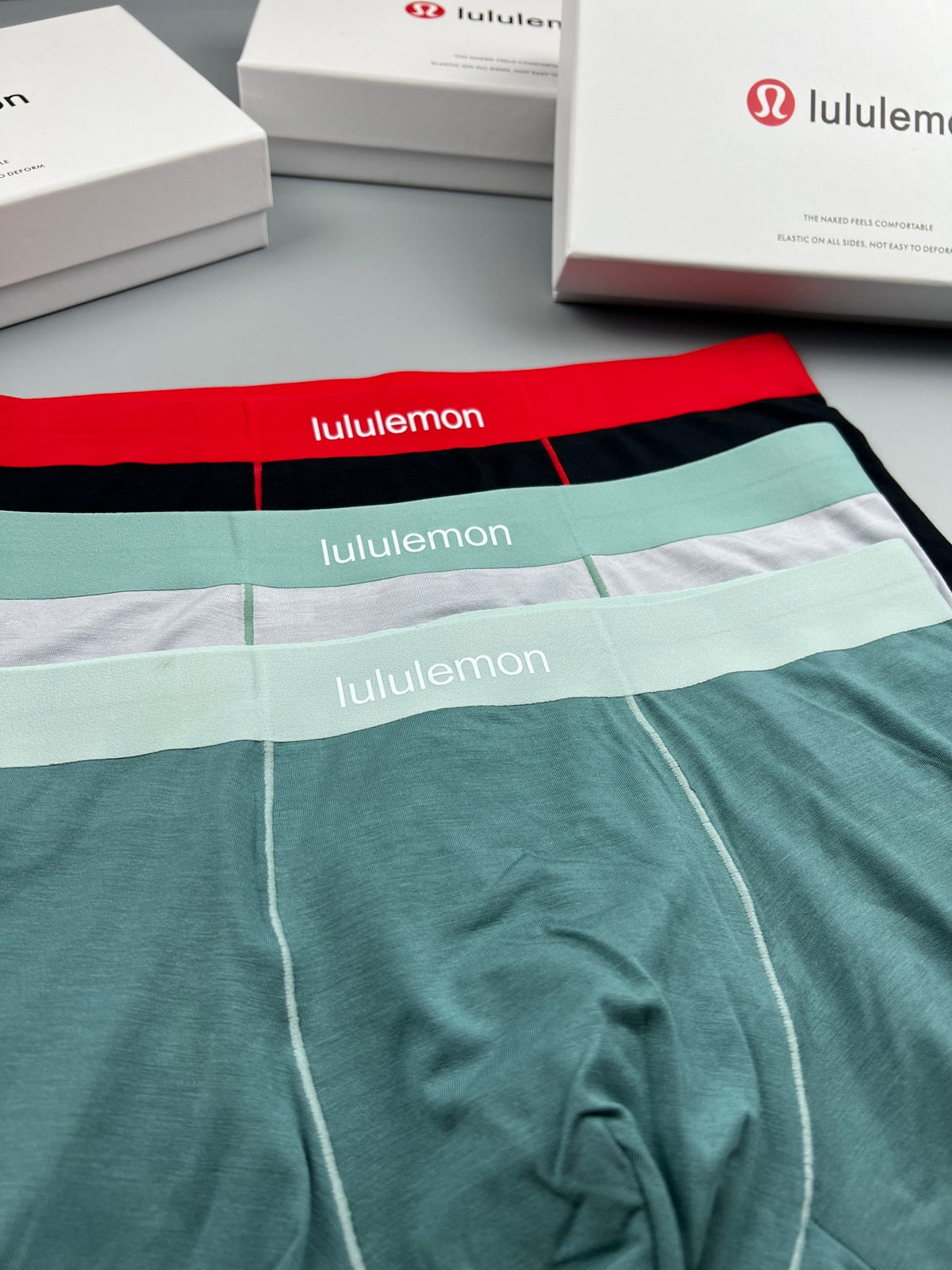Lululemon green contrast stitch boxer briefs - view 7