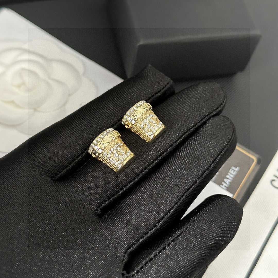 Chanel Interlocking C Stud Earrings - album image 5