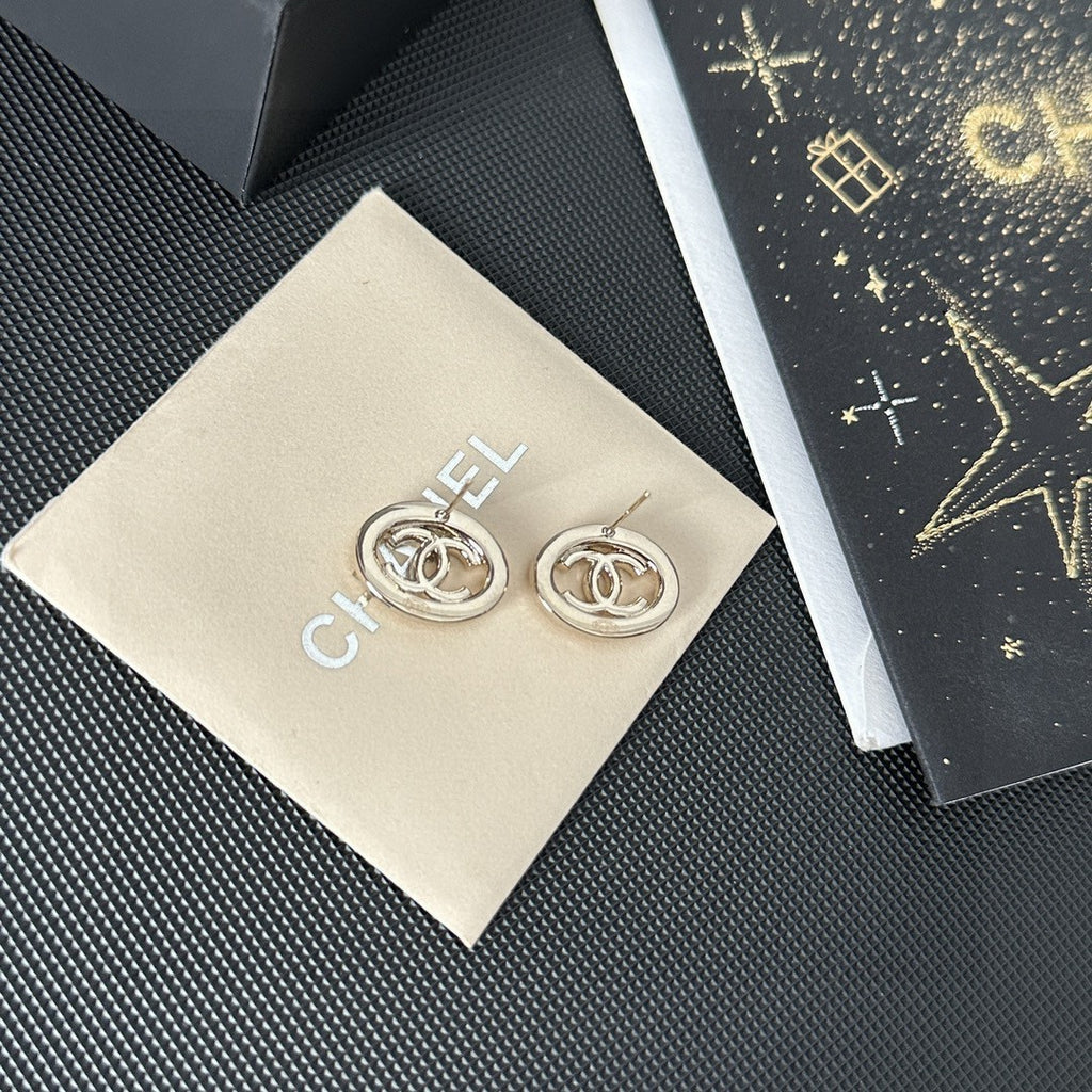 Chanel Interlocking C Stud Earrings - album image 5