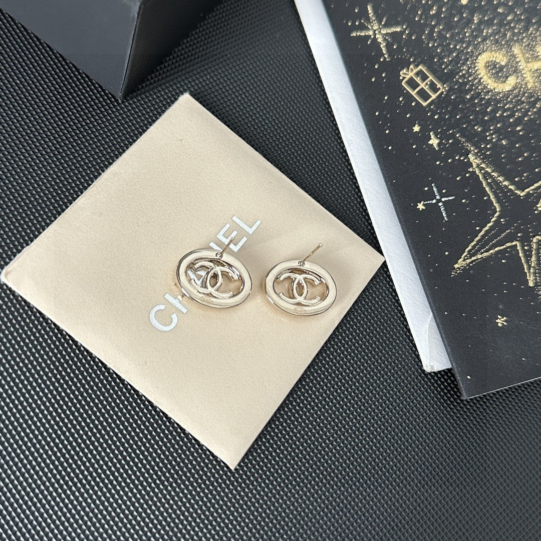 Chanel Interlocking C Stud Earrings - album image 5