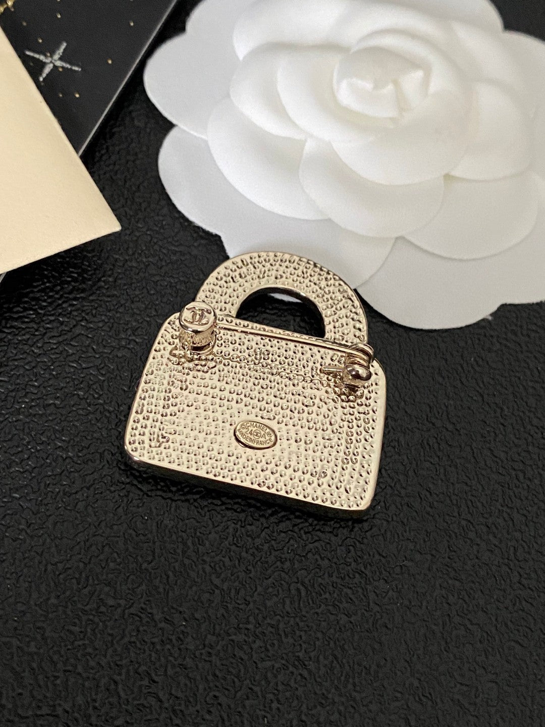 Chanel Red Enamel Square CC Ring - album image 5
