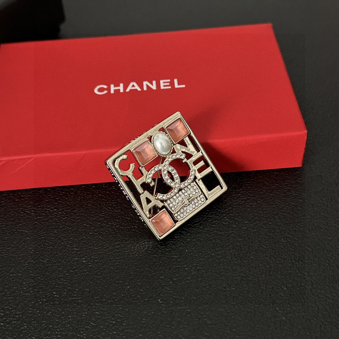 Chanel Red Enamel Square CC Ring - album image 6