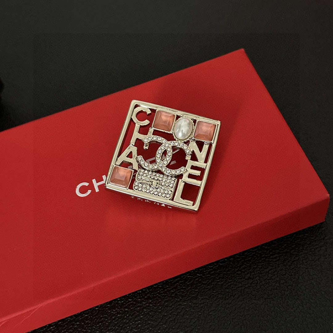 Chanel Red Enamel Square CC Ring - album image 3