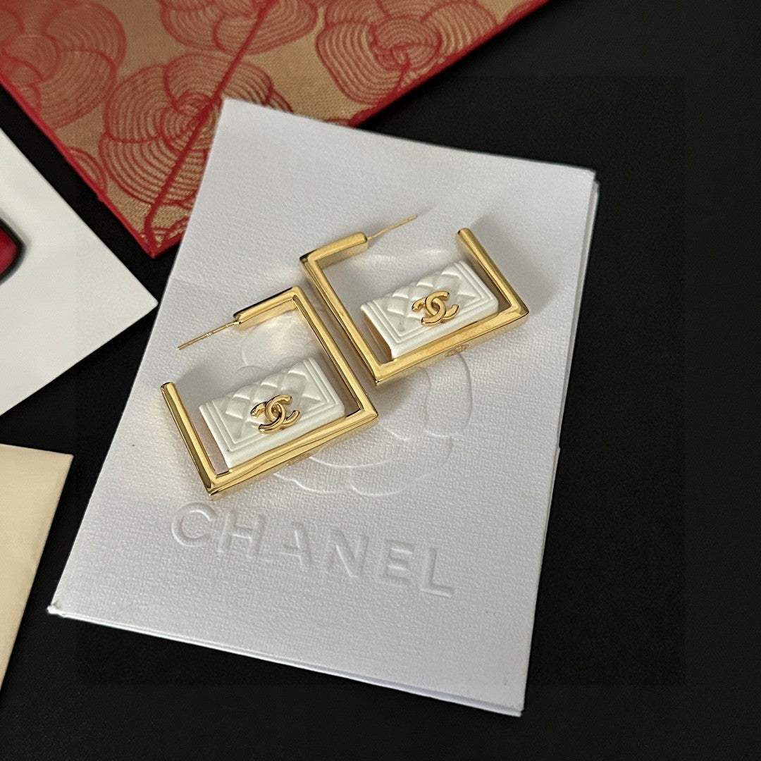 Chanel Interlocking C Stud Earrings - album image 5