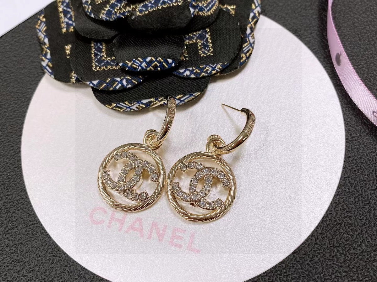 Chanel Interlocking C Stud Earrings - album image 2