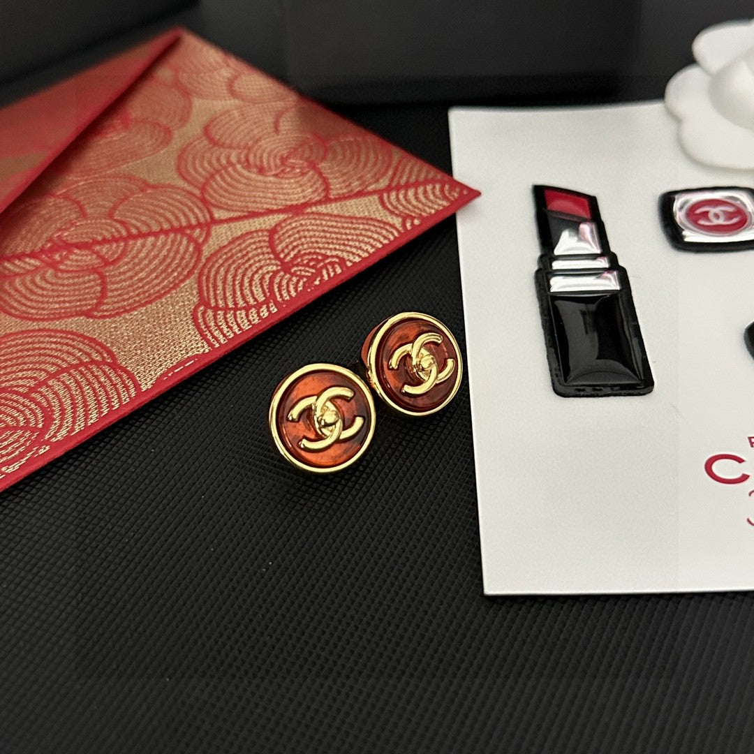 Chanel Interlocking C Stud Earrings - album image 4