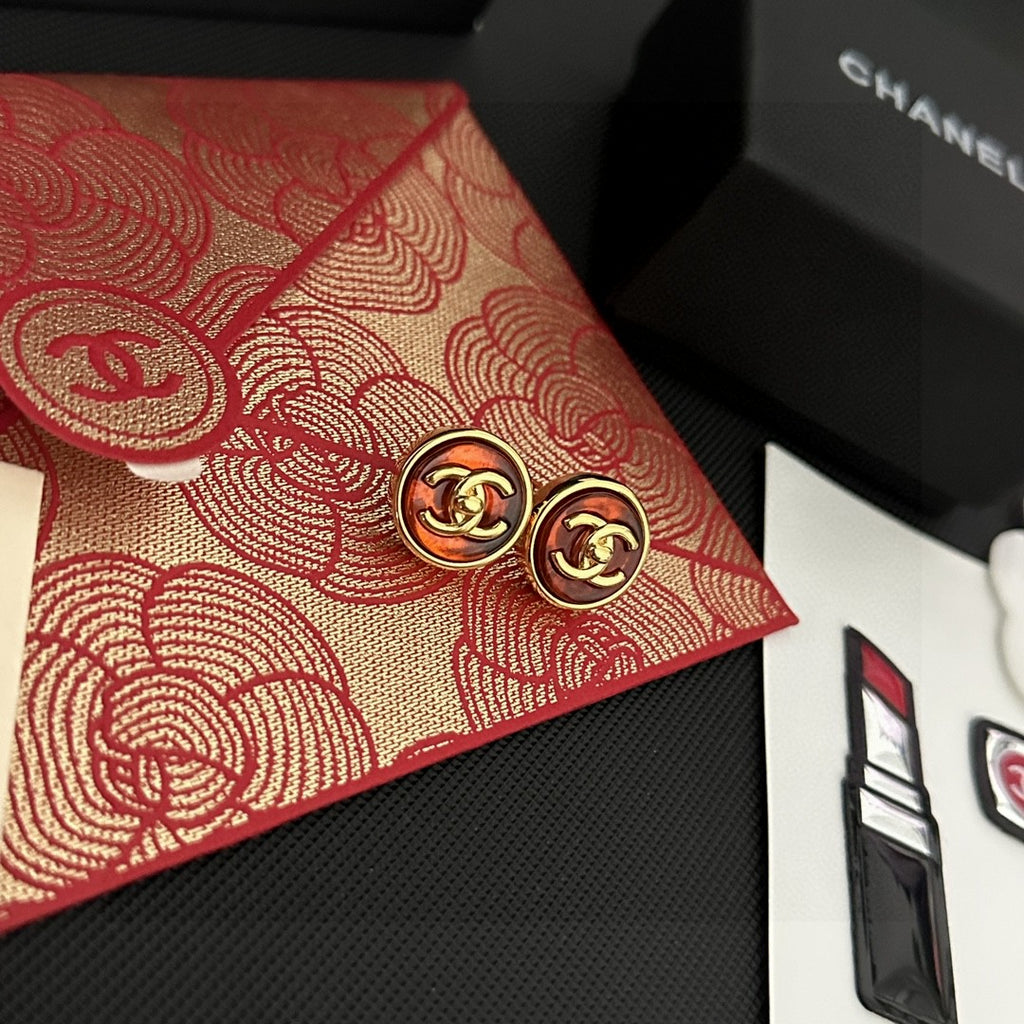 Chanel Interlocking C Stud Earrings - album image 3