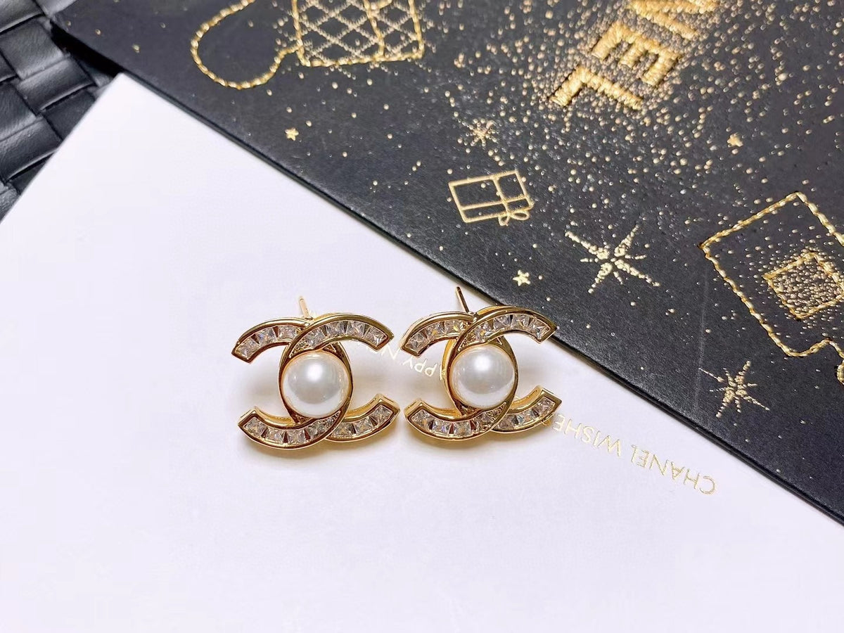 Chanel Letter Stud Earrings - album image 2