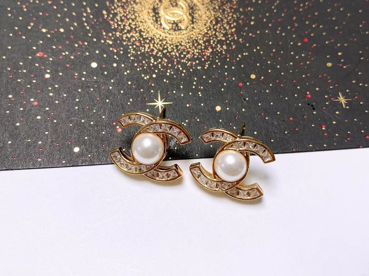 Chanel Letter Stud Earrings - album image 3
