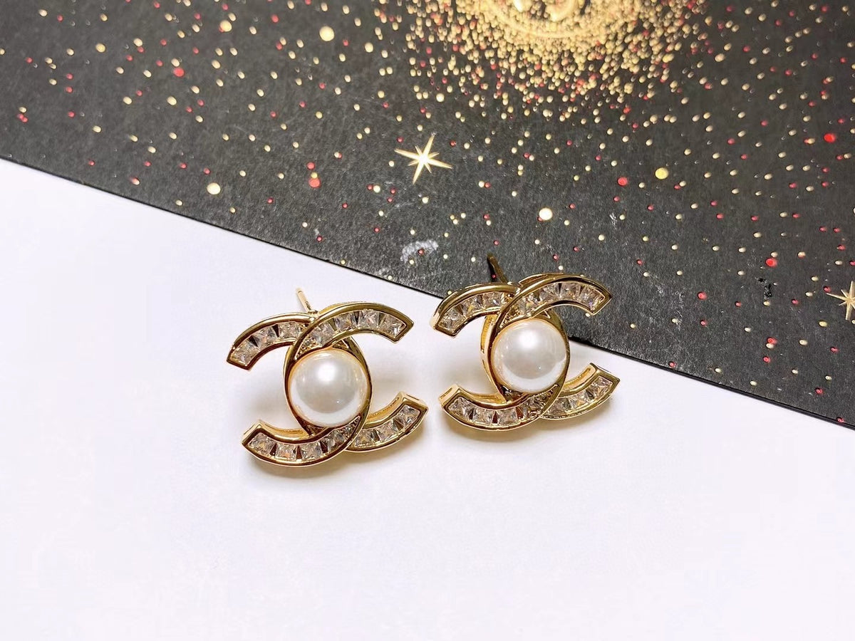 Chanel Letter Stud Earrings - album image 5