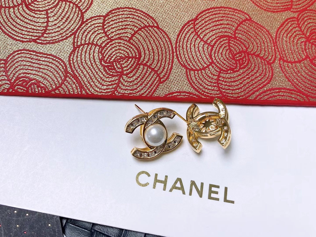 Chanel Letter Stud Earrings - album image 4