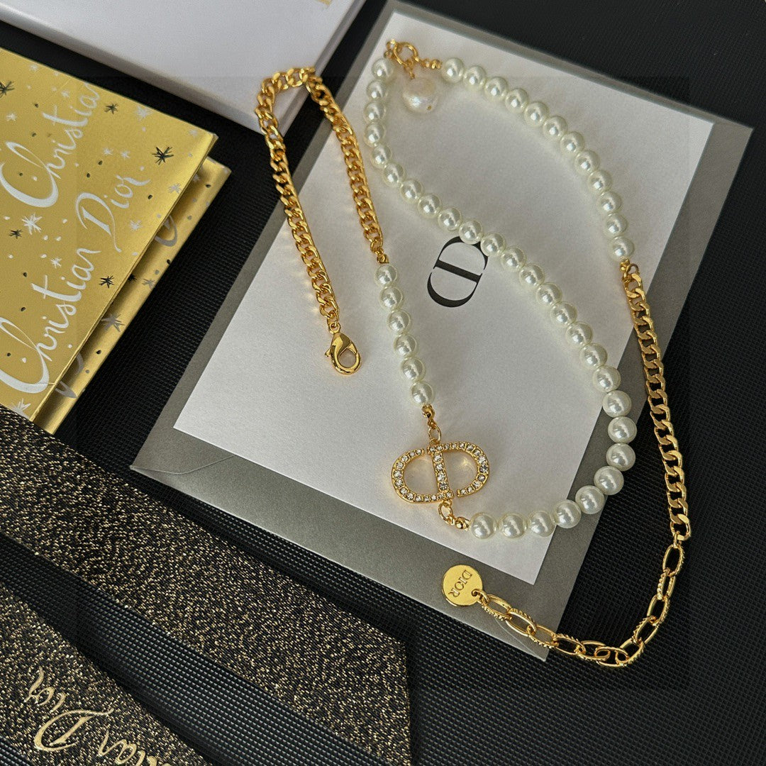 Dior Delicate Cross Pendant Necklace - product image 6