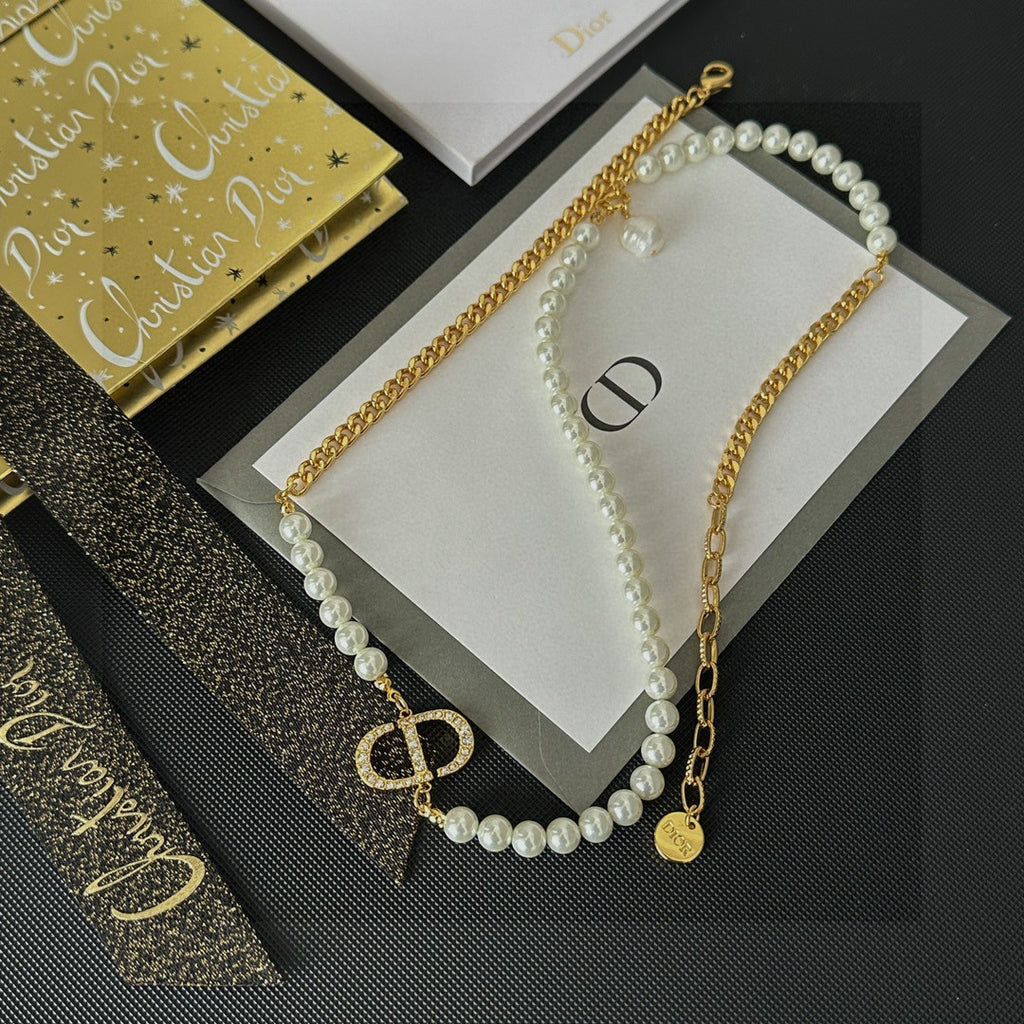 Dior Delicate Cross Pendant Necklace - product image 4
