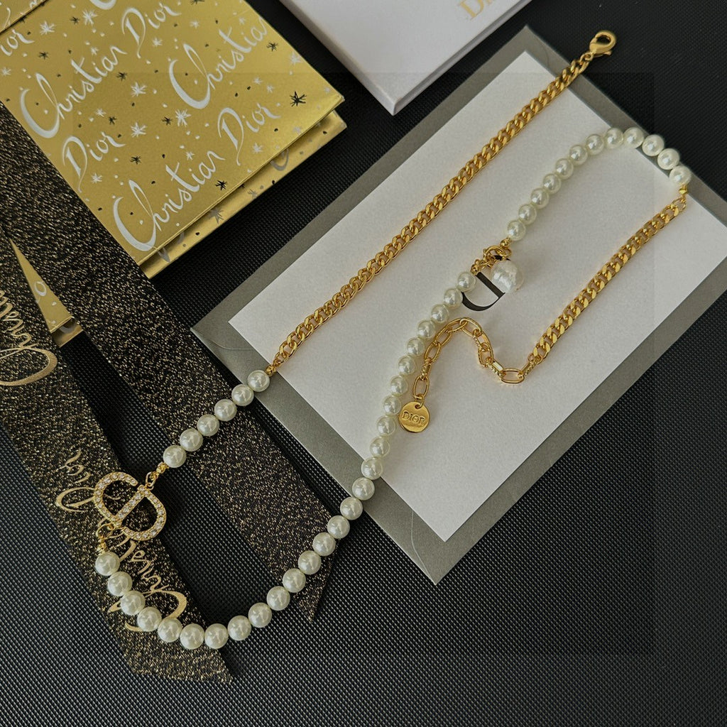 Dior Delicate Cross Pendant Necklace - product image 3
