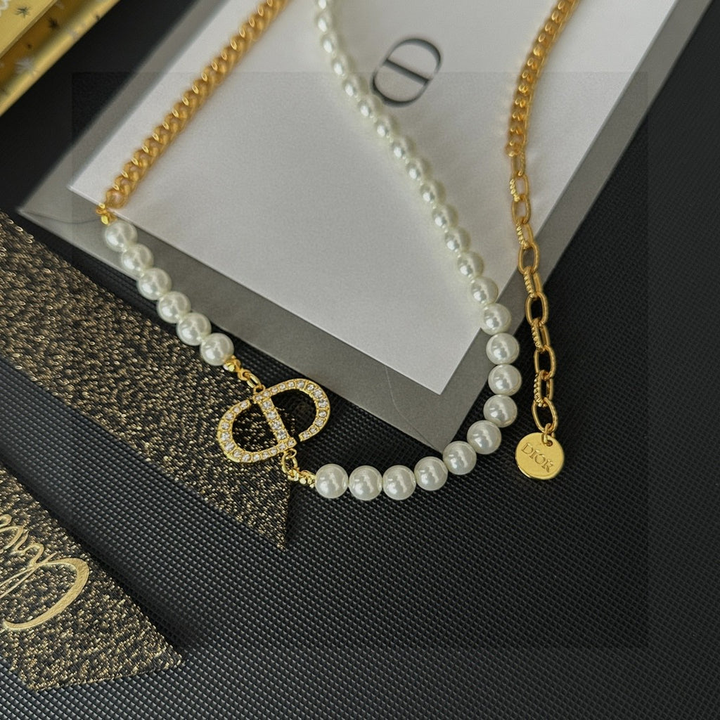 Dior Delicate Cross Pendant Necklace - product image 5