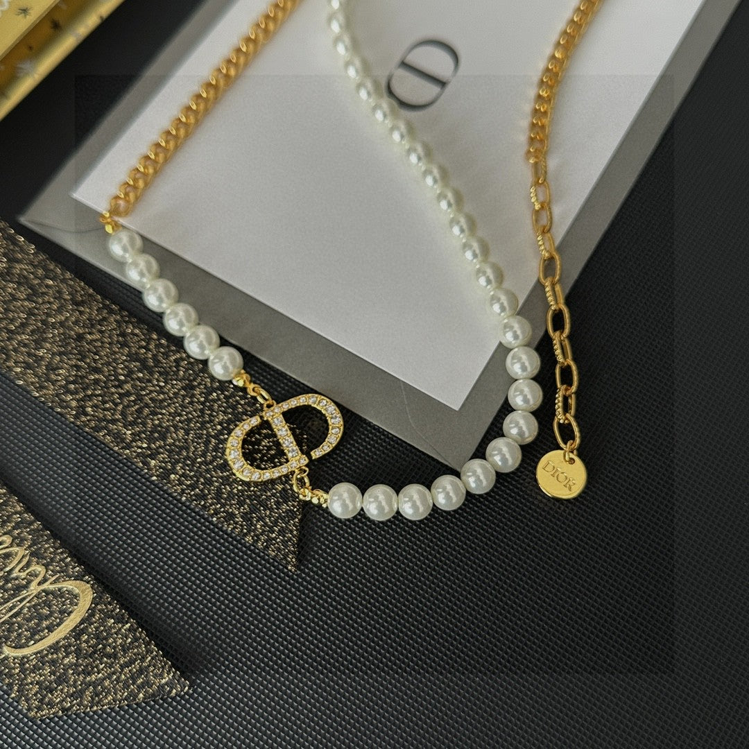 Dior Delicate Cross Pendant Necklace - product image 5