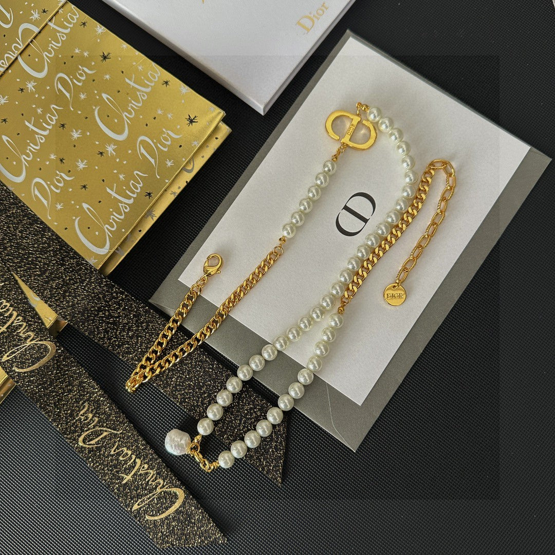 Dior Delicate Cross Pendant Necklace - product image 7