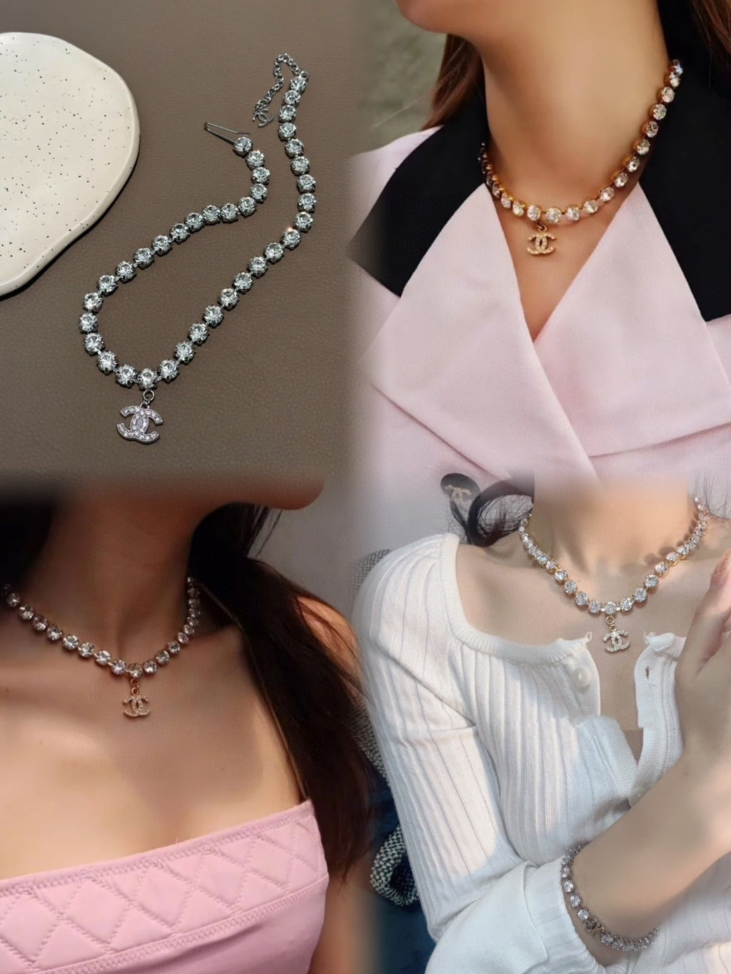 Chanel Crystal Accent Necklace - album image 4